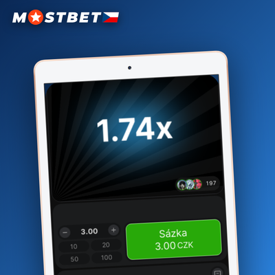 Ikona auto-cashout v Mostbet Aviator s cílovým multiplikátorem 2.00x