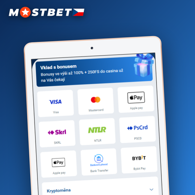 Bankovní převod v CZK jako spolehlivá metoda vkladu na Mostbet