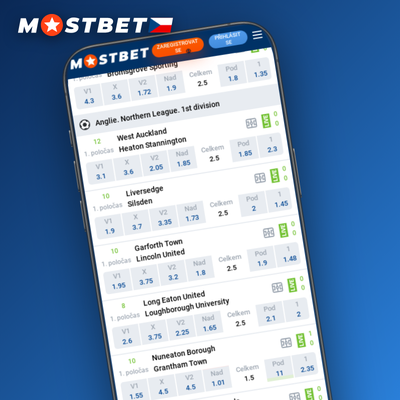 Mostbet casino aplikace – sportovní sázení na přes 30 sportech včetně fotbalu