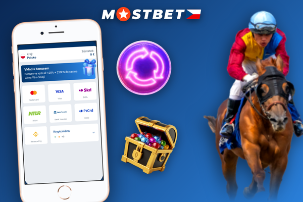 Notifikace o připsaném vkladu a zůstatek v CZK v aplikaci Mostbet