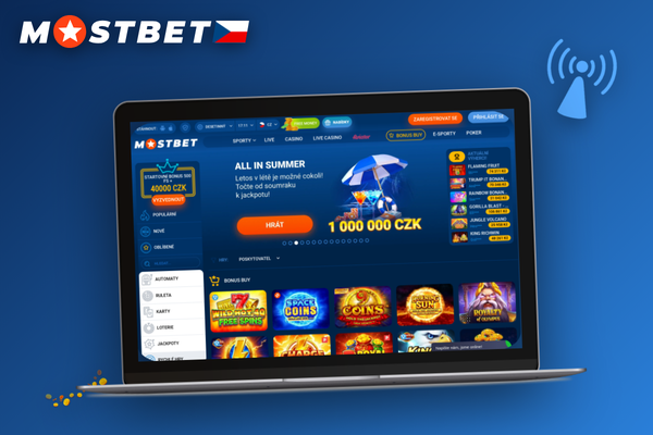 Mostbet casino sloty Pragmatic Play na desktopu i mobilu s barevnými symboly a jackpoty